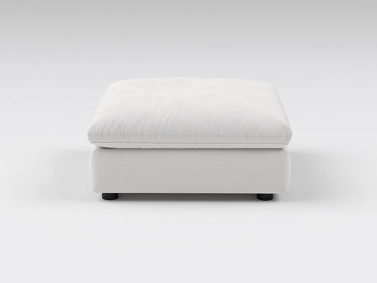 Off-White Modular Ottoman – Front View