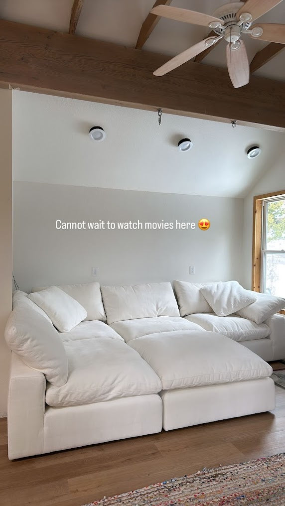 Garelli sectional in the home of Kate Fleming