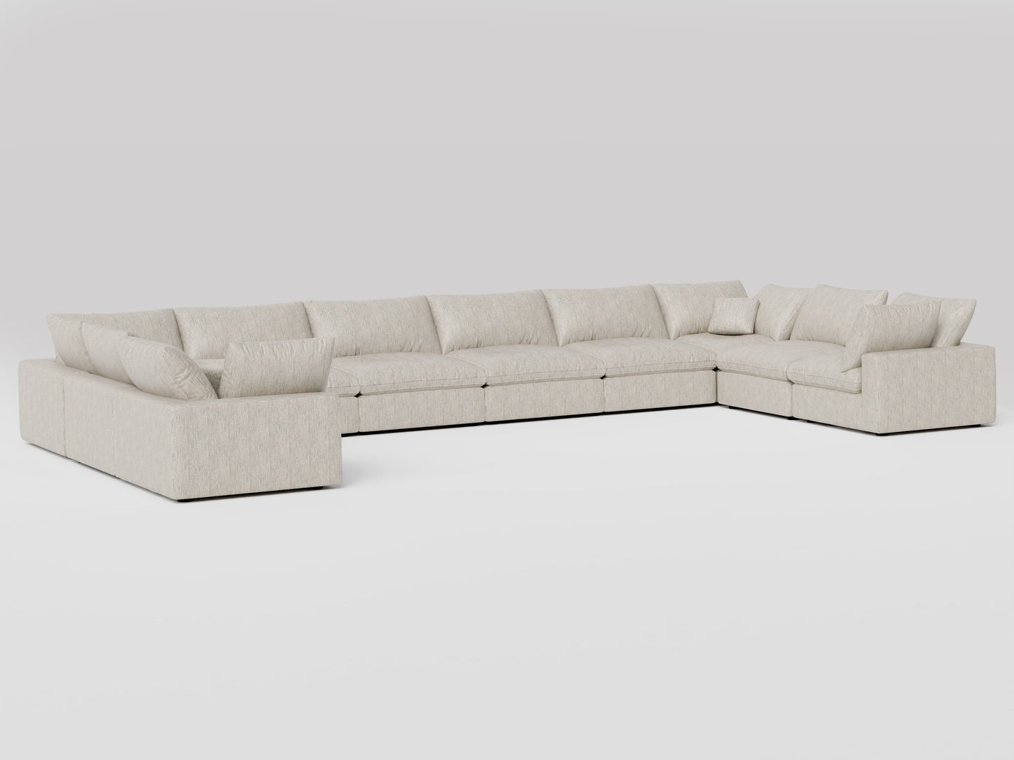 10-piece Oversized Modular Sectional (U-Shape)