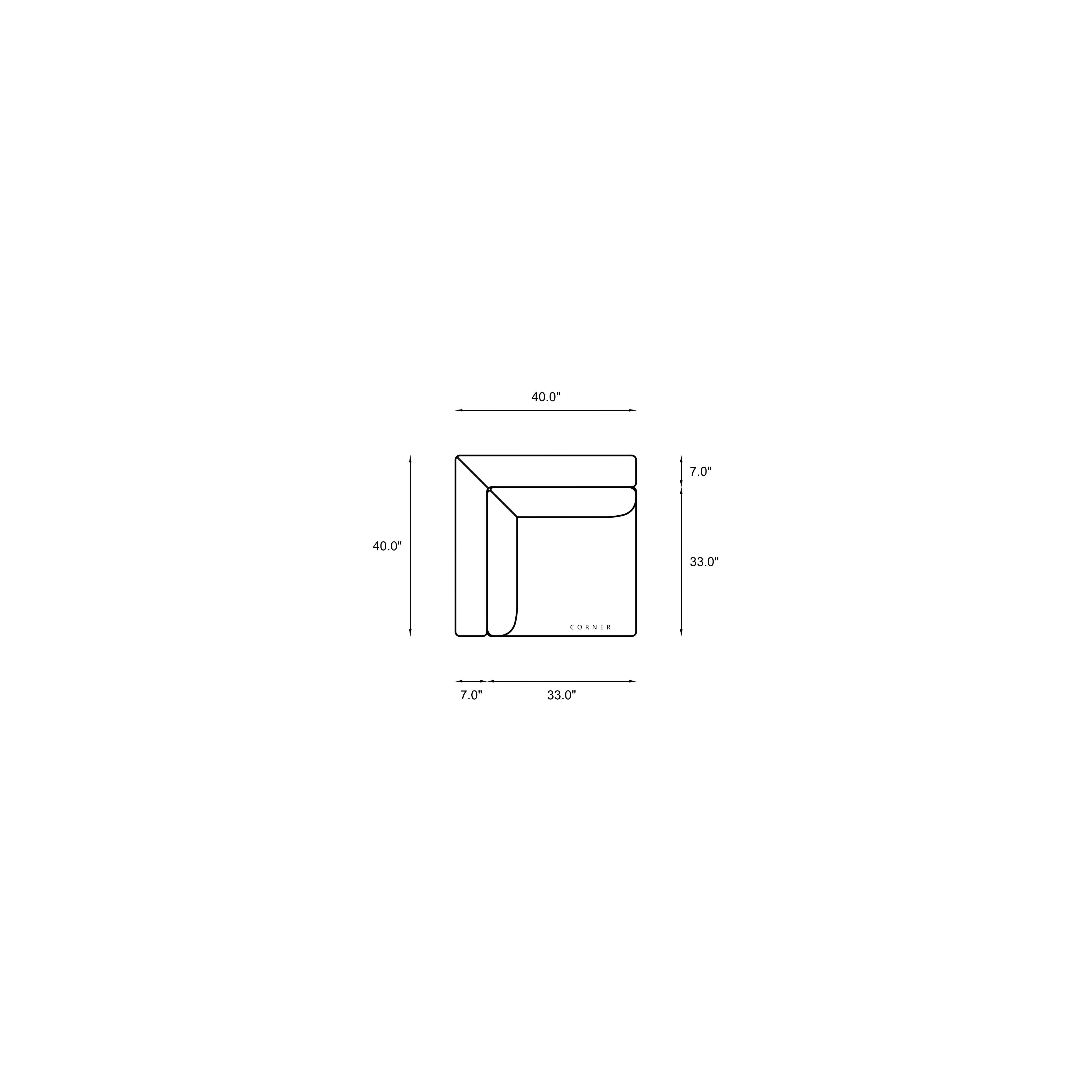 Modular Corner Chair Dimensions