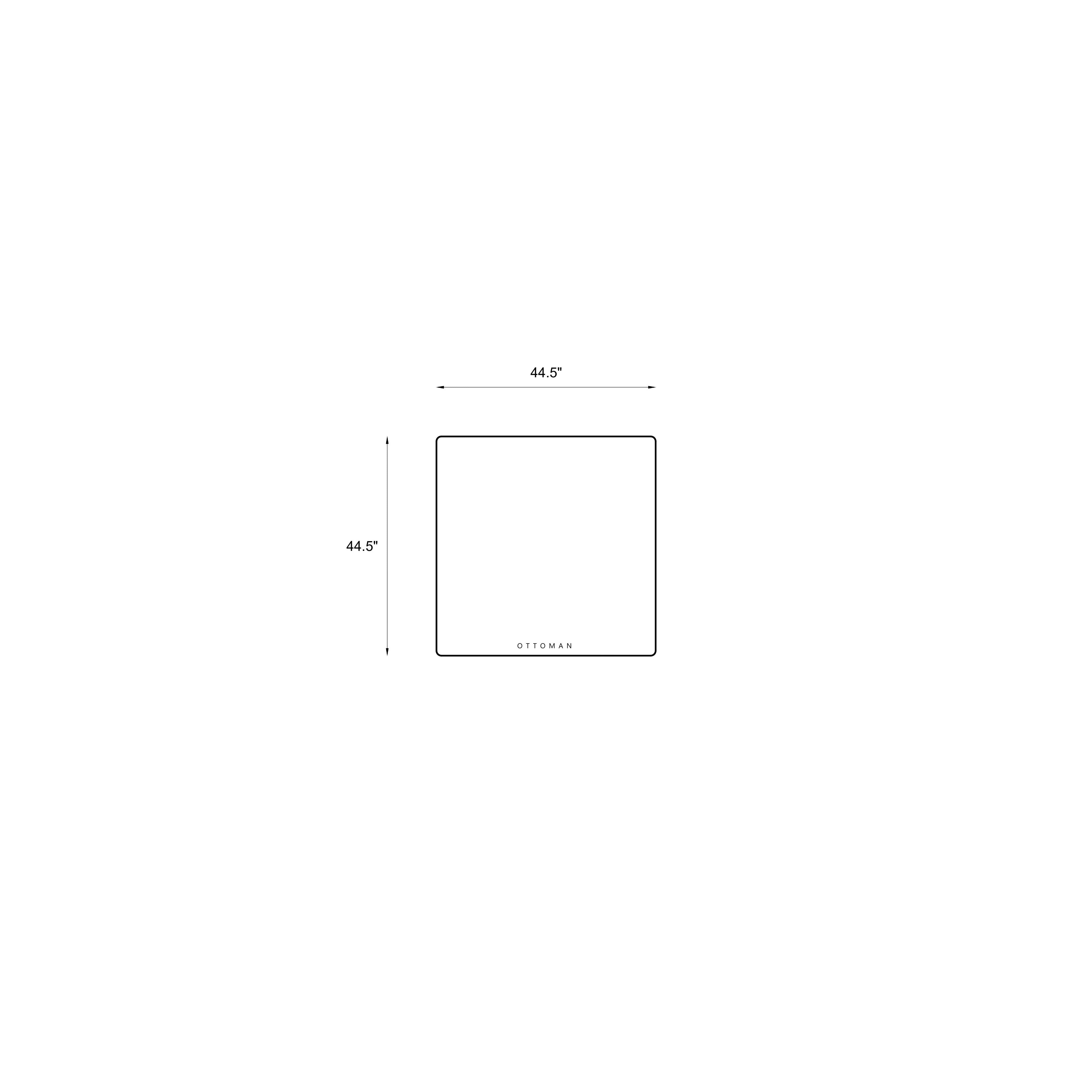 Modular Ottoman Dimensions