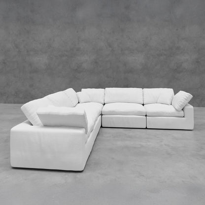 5 Piece Modular Sectional (Three Armless + Two Corners)