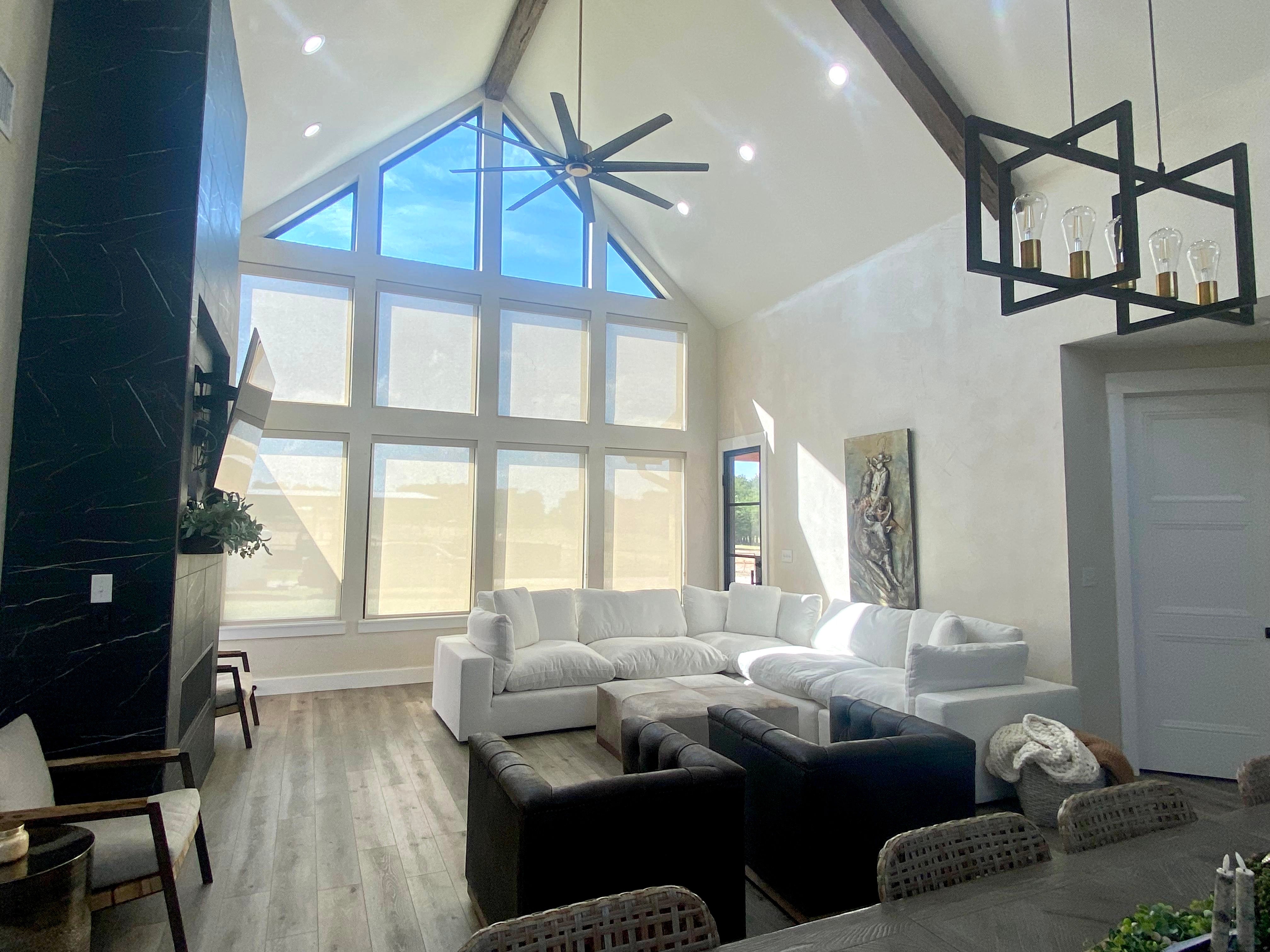 Customer photo showcasing a Garelli Furniture modular cloud sofa in a real home setting
