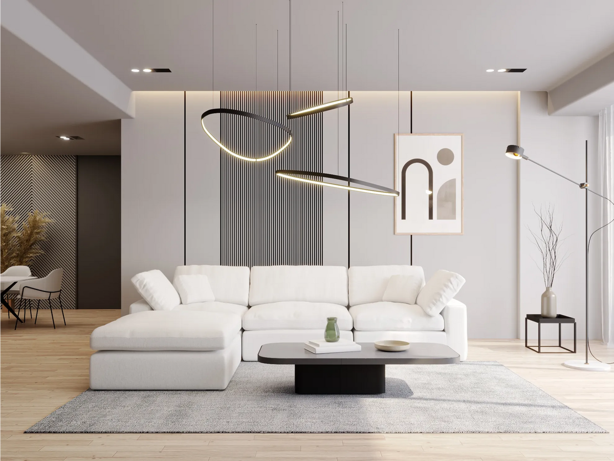 Garelli modular sofa in a modern living room