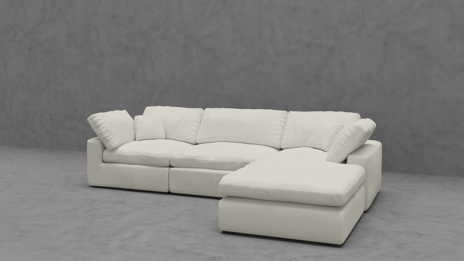 4 Piece Modular Cloud Sectional