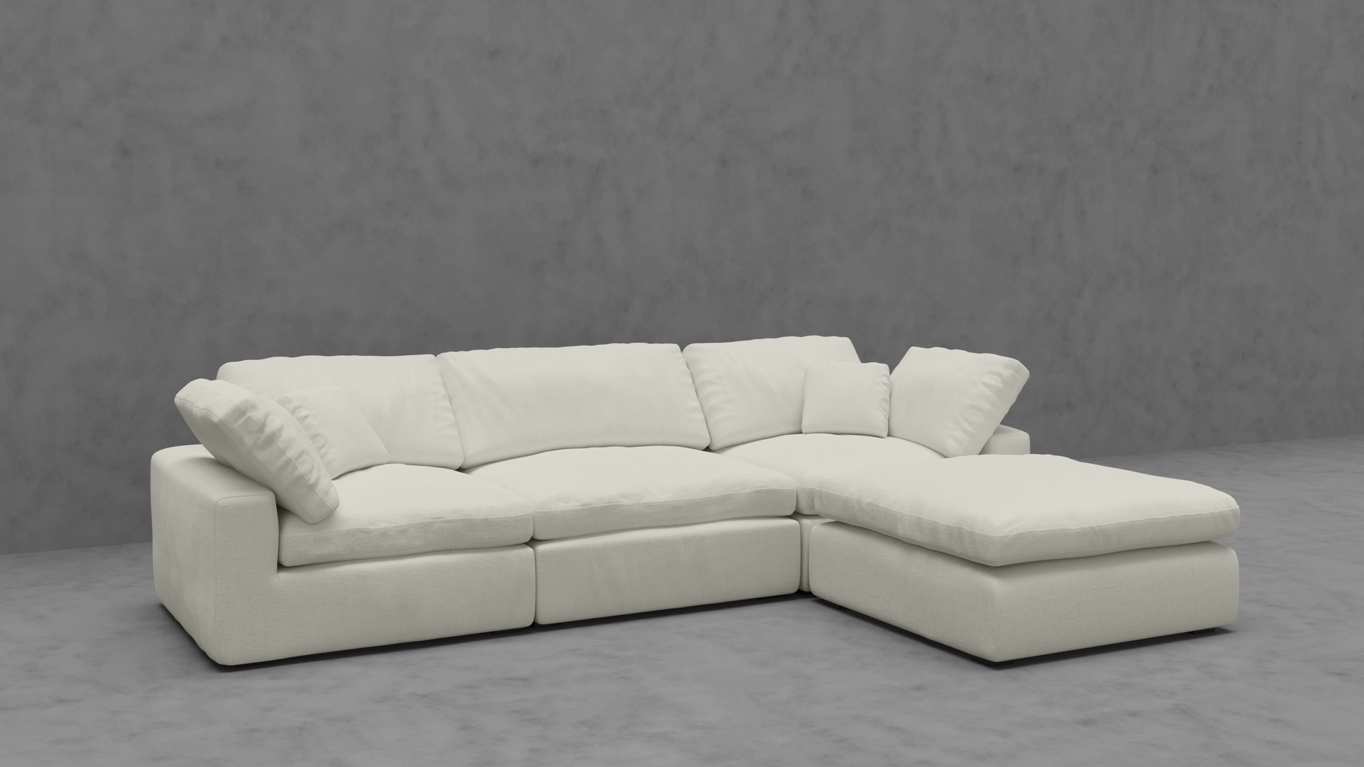 4 Piece Modular Cloud Sectional