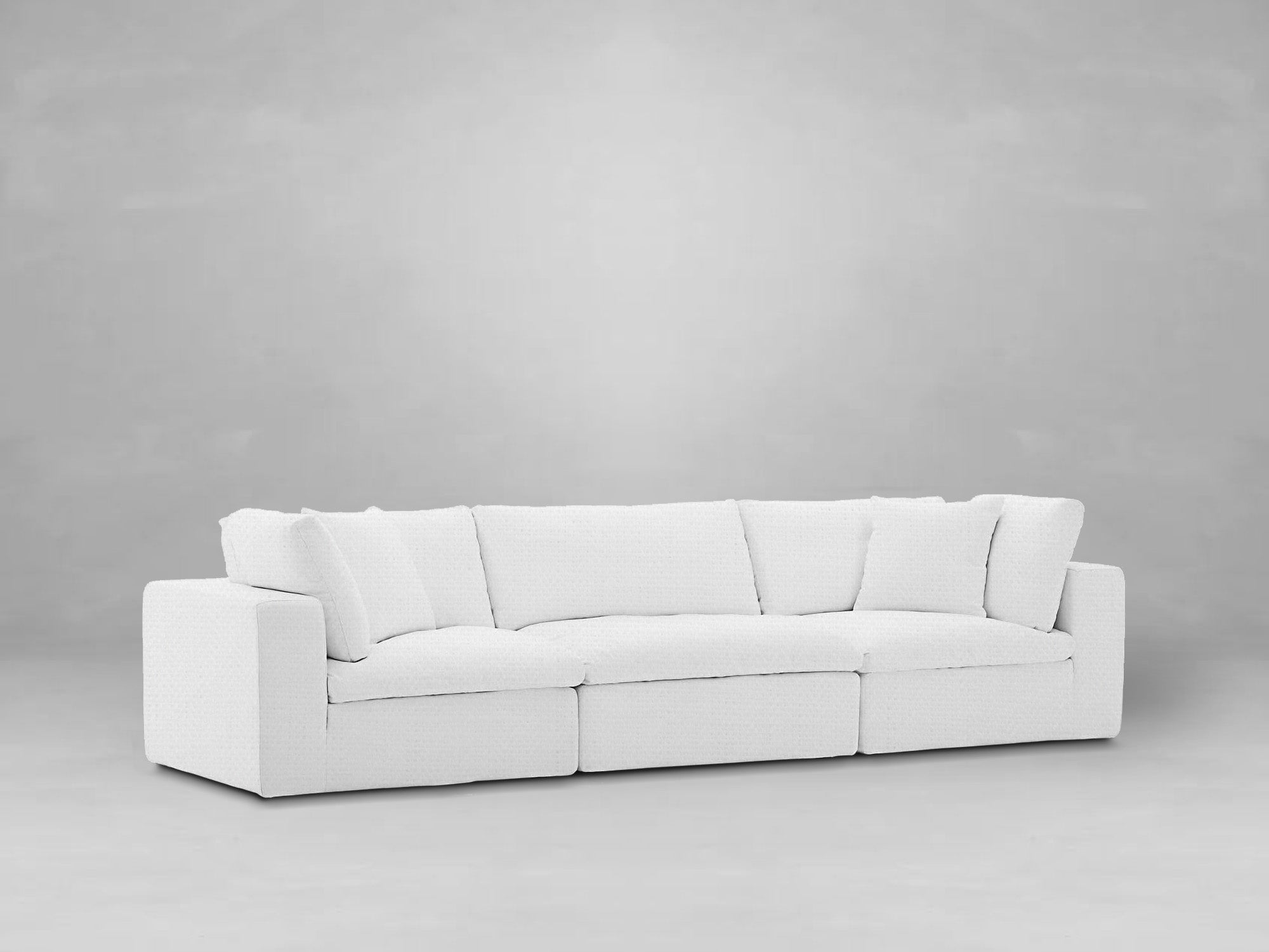 White deals modular sofa