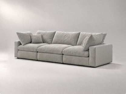 3-Piece Modular Sofa in Grey, right view | Garelli