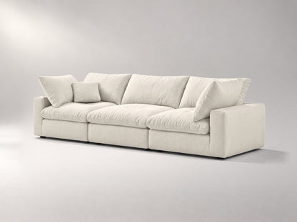3-Piece Modular Sofa in Ivory, right view | Garelli