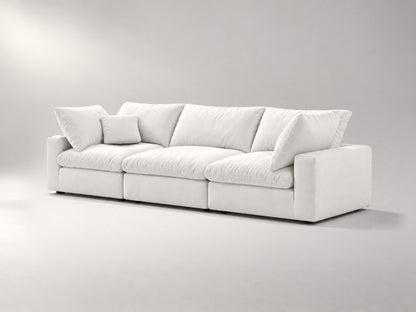3-Piece Modular Sofa in Off-White, right view | Garelli