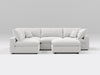 5-Piece Modular Sectional (Armless + Ottoman)
