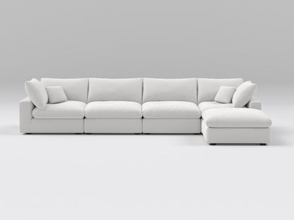 5-Piece Modular Sectional (Two Armless + Ottoman)