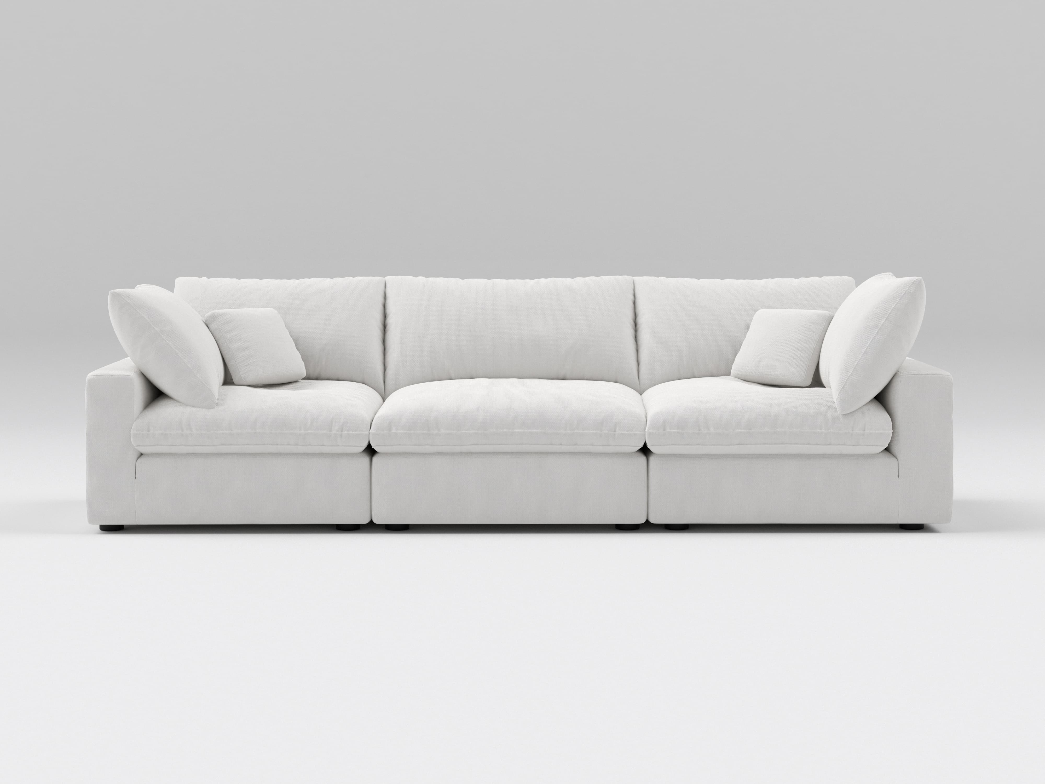 3-Piece Modular Sofa | Cloud Sofa - Garelli Furniture
