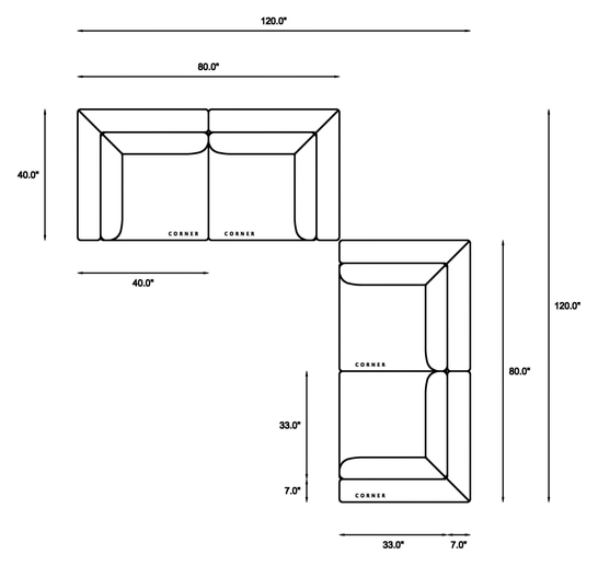 Double Loveseat Dimensions
