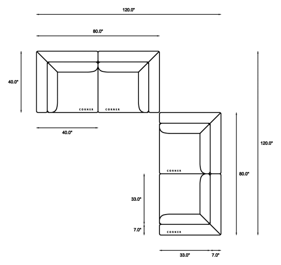 Double Loveseat Dimensions