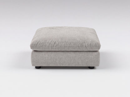Modular Ottoman in Grey, front view | Garelli