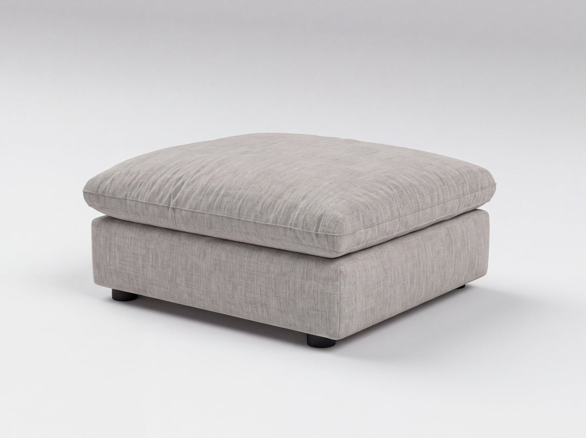 Modular Ottoman in Grey, right view | Garelli