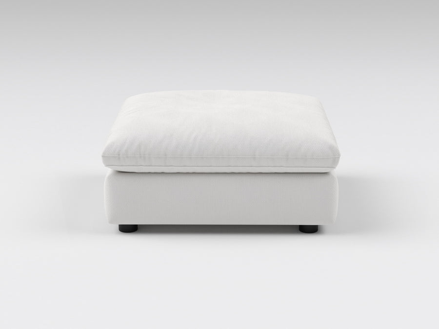 Off-White Modular Ottoman – Front View